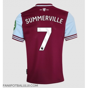 West Ham United Crysencio Summerville #7 Tricou Fotbal Replică 2024-25 Barbati Acasa